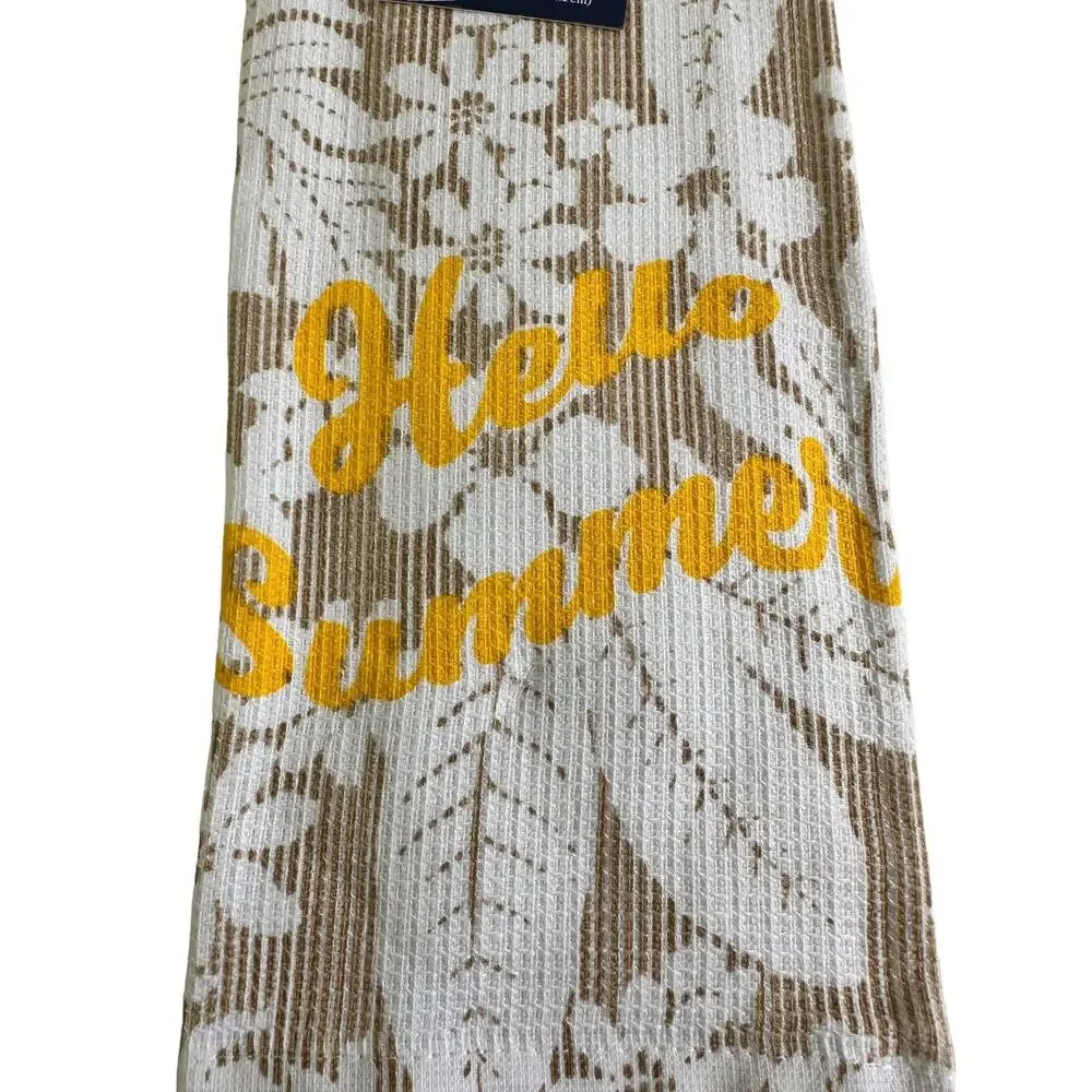 Tommy Bahama Kitchen Towel Set of 2 Hello Summer Floral 16
